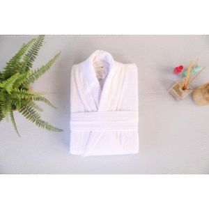 روب حمام قطن 100% VALOR SİLVER WHITE ONE SIZE