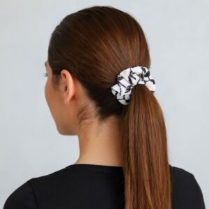 ربطة شعر ستان بتصميم كوفية