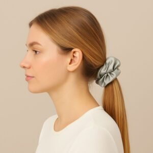 ربطة شعر ستان لون سكني