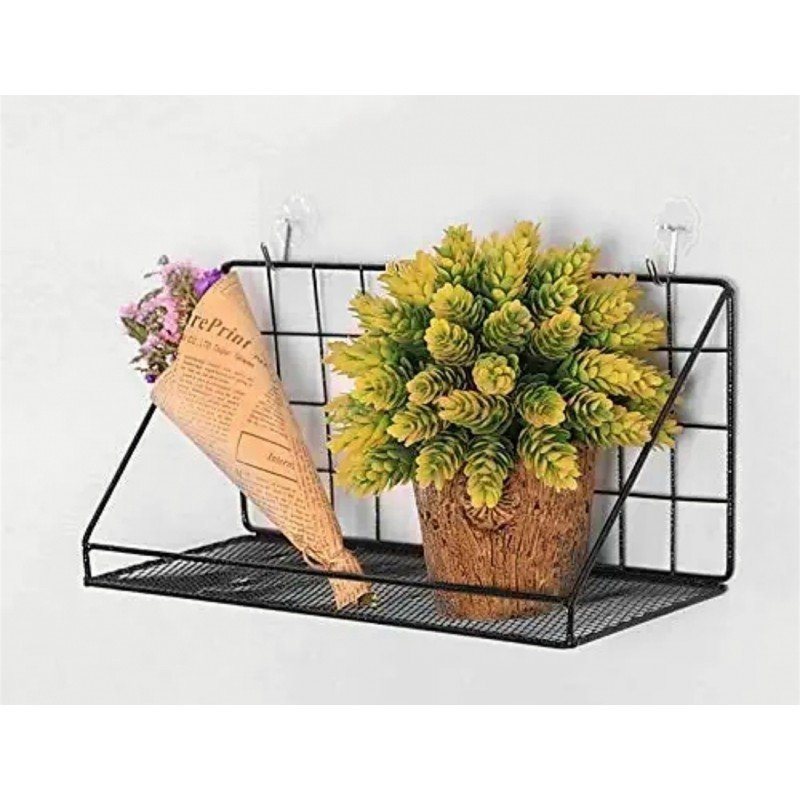 رف ديكور تعليق أسود