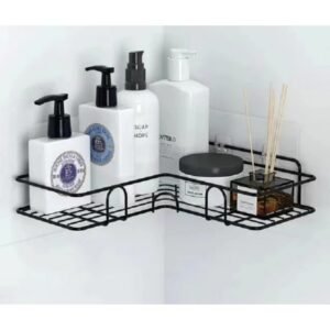 رف زاوية معدن عدد 1 لون أسود