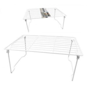 رف معدن أبيض حجم كبير لاستغلال المساحات