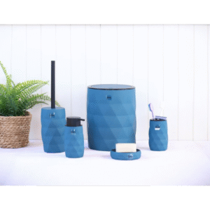 طقم اكسسوارات حمام 5 قطع LUMINOUS BLUE & BLACK