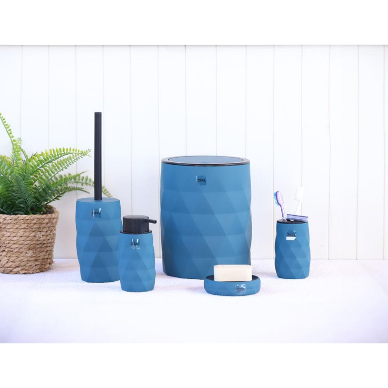 طقم اكسسوارات حمام 5 قطع LUMINOUS BLUE & BLACK