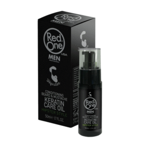 زيت تنعيم اللحية كيراتين حجم 50 مل-Redone Conditioning Beard & Mustache Keratin Care Oil 50ml Hipster Style