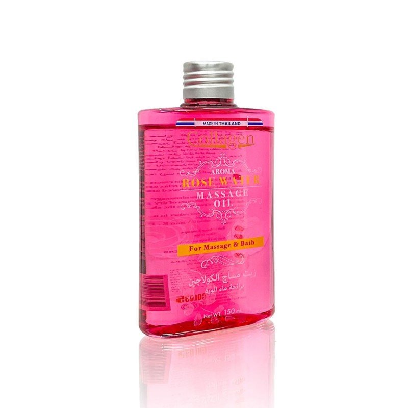 زيت مساج الكولاجين برائحة ماء الورد حجم 150 مل - Massage Oil Rose Water by Collagen