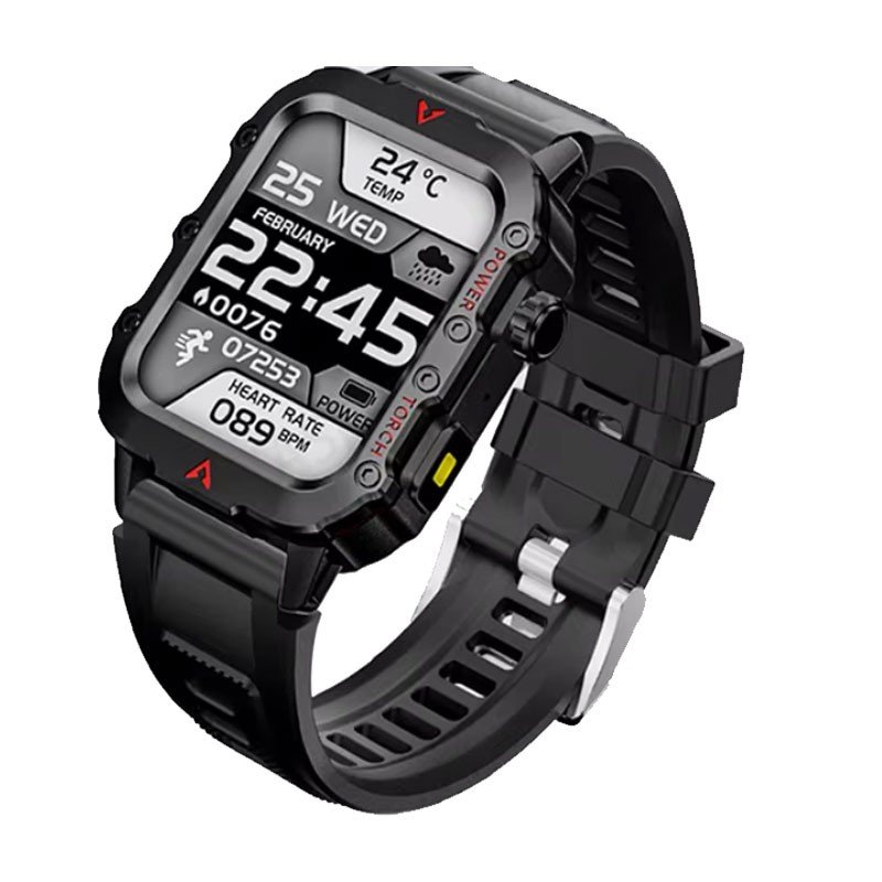 ساعة ذكية كشاف Q11 لون أسود