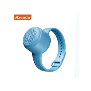 ساعة مُكبر صوت بتصميم ساعة يد لون أزرق