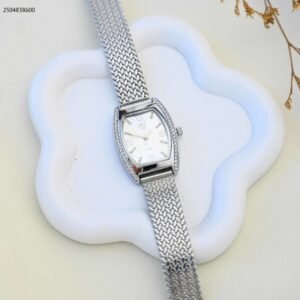 ساعة يد نسائية أنيق لون فضي