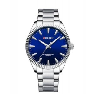ساعه CURREN رجالي لون فضي