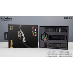 ساعه ذكية كلاسيكية Sk42 للرجال مع 3 احزمه