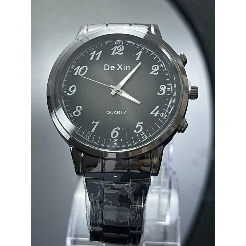 ساعه يد رجاليه دائري ستانلس ستيل  stainless steel من dexin