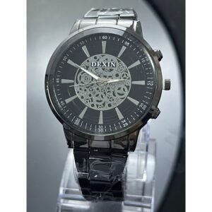 ساعه يد رجاليه دائري ستانلس ستيل  stainless steel من dexin