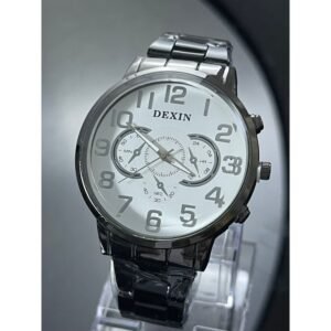 ساعه يد رجاليه دائري ستانلس ستيل  stainless steel من dexin