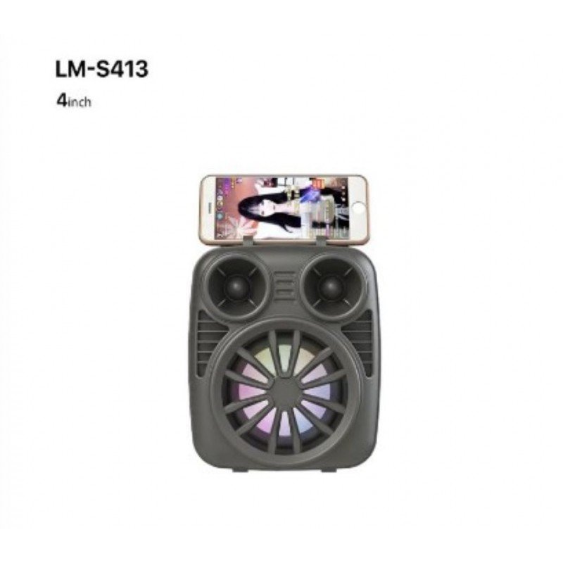 سبيكر محمول LM-S413 بتقنية البلوتوث لون أسود - Image 2
