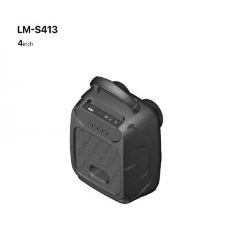 سبيكر محمول LM-S413 بتقنية البلوتوث لون أسود - Image 4