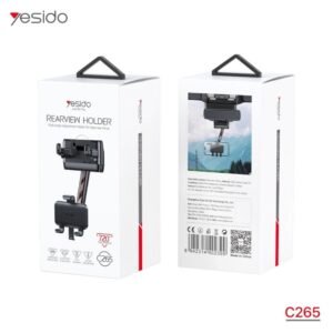 حمالة الهاتف YESIDO C-265 كبسة للسيارة، يمكن تعديل مرآة الرؤية الخلفية بأكثر من زاوية.