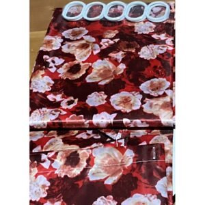 ستارة حمام ملونة بوليستر قياس180*170روز