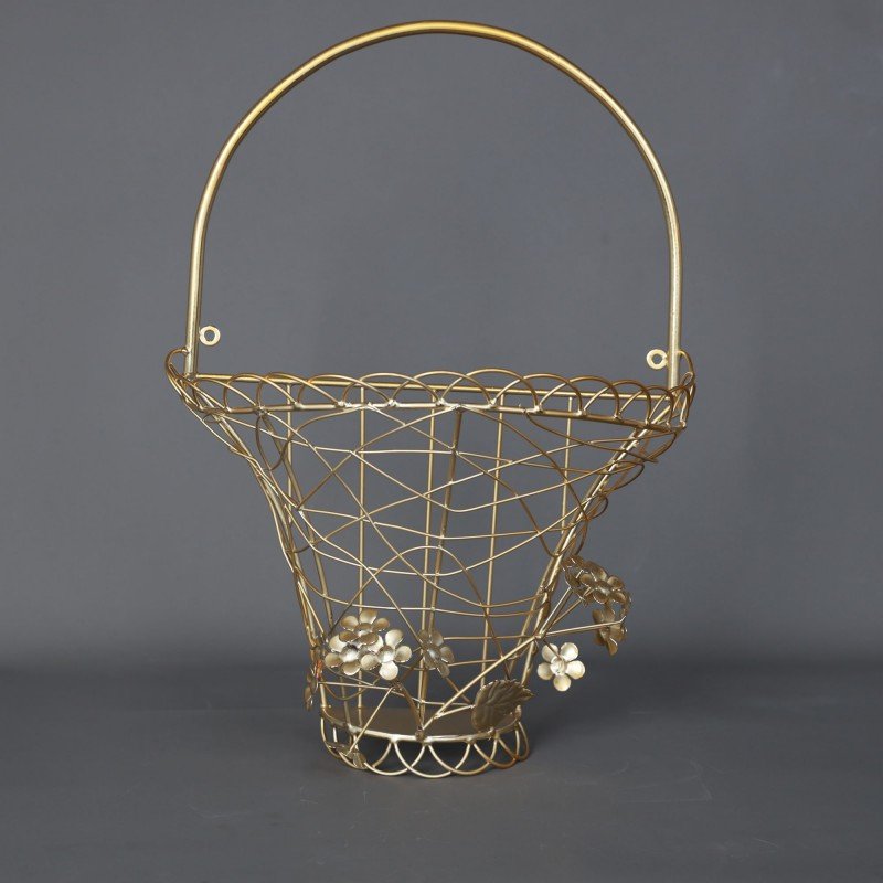 ستاند تعليق حائط معدني لون ذهبي