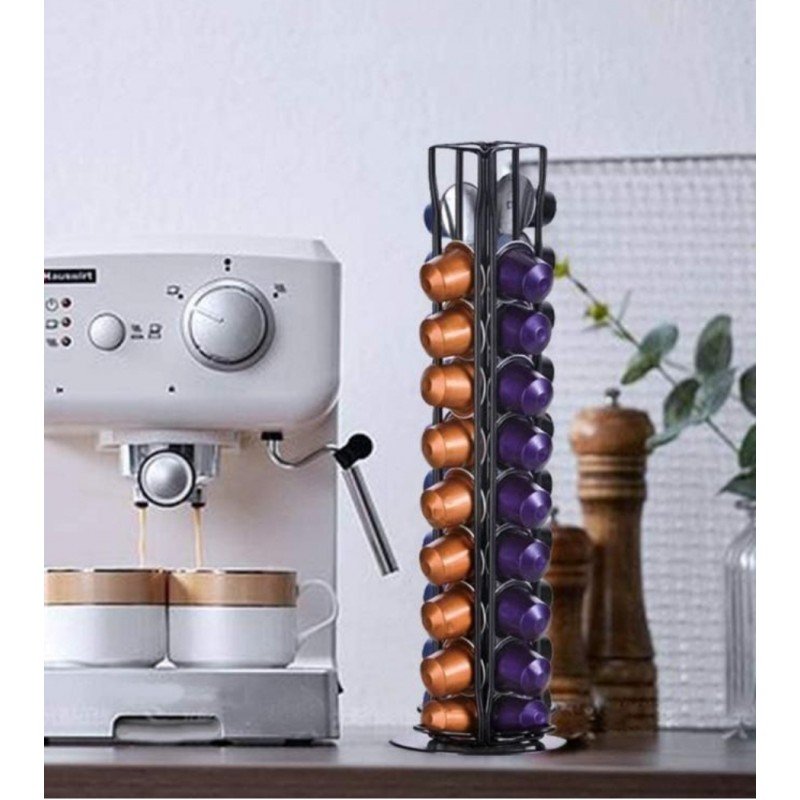 ستاند كبسولات القهوة .. يتسع لغاية 40 كبسولة