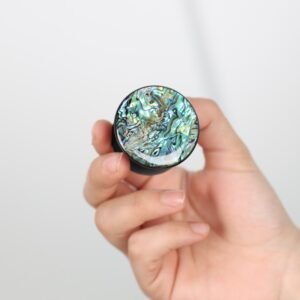 ستاند مقبض موبايل لاصق من 9 برو لون أخضر وأسود مموه