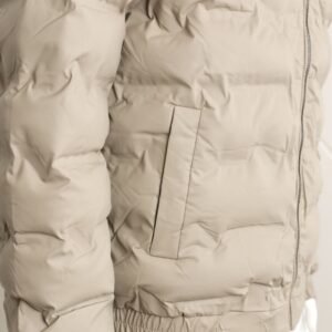 سترة رجالية مبطنة ثقيلة لون بيج