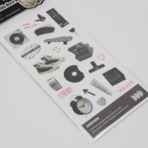 ستكرز 3 ورقات لون أسود Stock Stickers