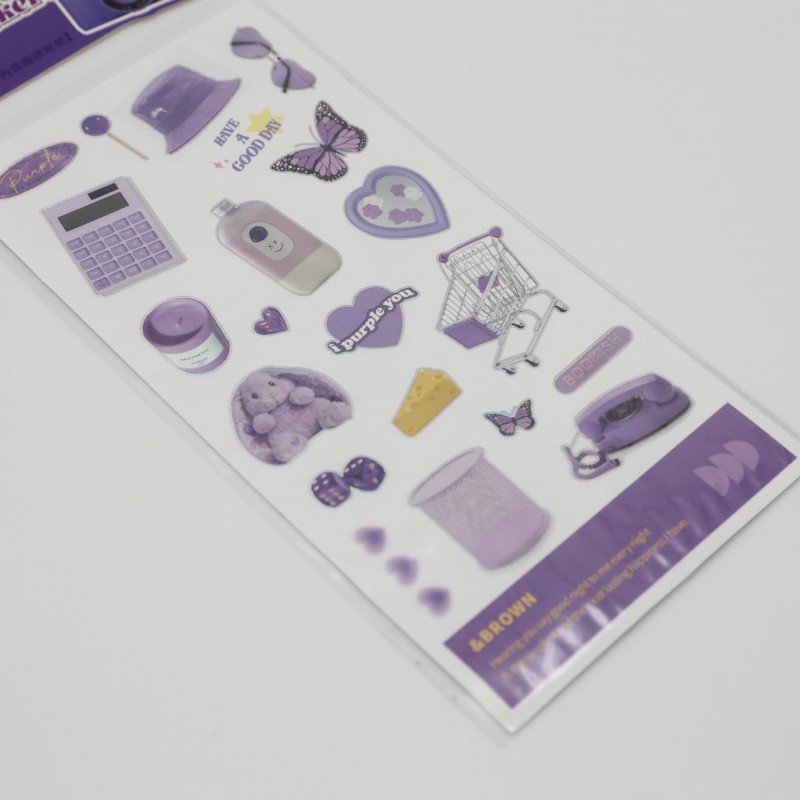 ستكرز 3 ورقات لون نهدي Stock Stickers