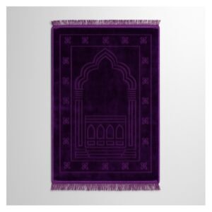 سجادة صلاة مخمل ثقيلة 120 * 80 سم لون بنفسجي
