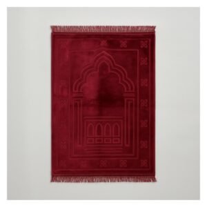 سجادة صلاة مخمل ثقيلة 120 * 80 سم لون خمري