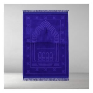 سجادة صلاة مخمل ثقيلة 120 * 80 سم لون نيلي