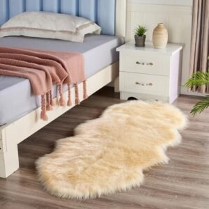 سجادة فرو لون سكري 140*60 سم