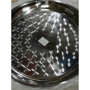 صواني مدورة ستيل حجم 45 سم