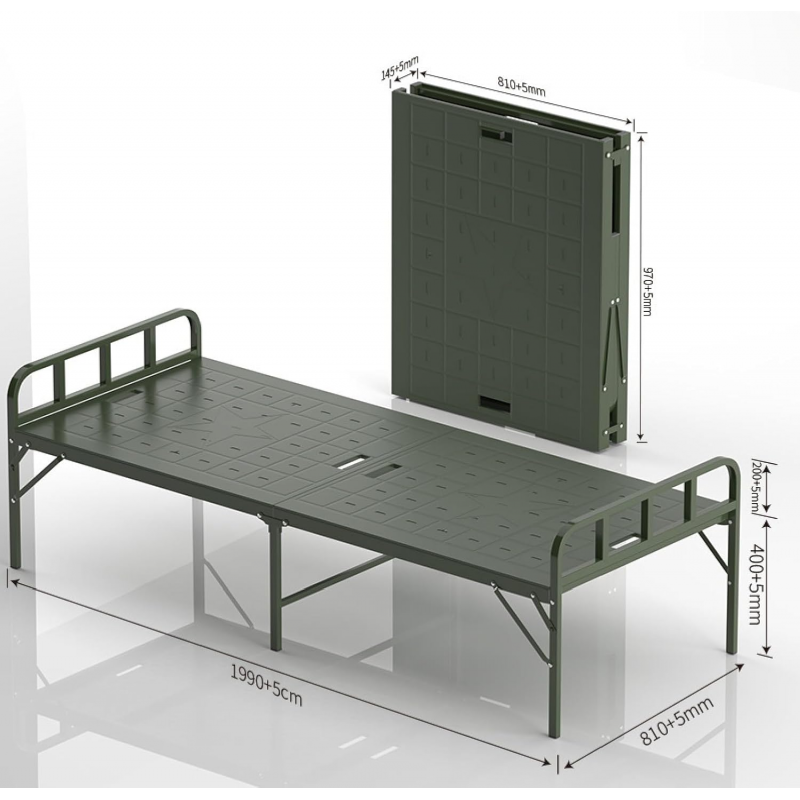 سرير حديد قابل للطي سهل التنقل والحركة - Image 2