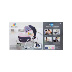 سرير هزاز متعدد الوظائف للأطفال لون رمادي