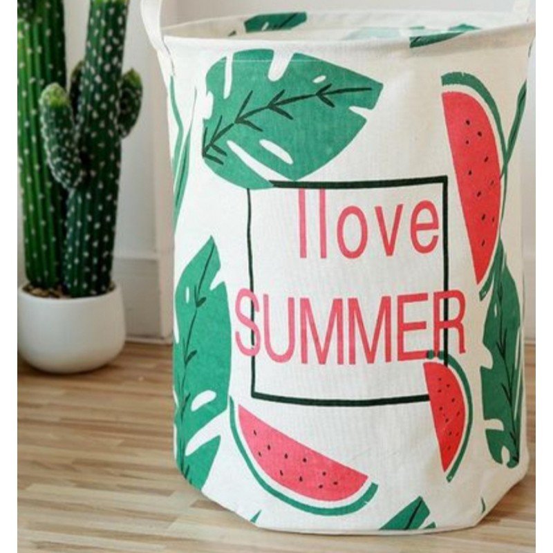 سلة قماش للغسيل والألعاب