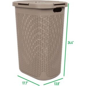 سلة غسيل مع غطاء