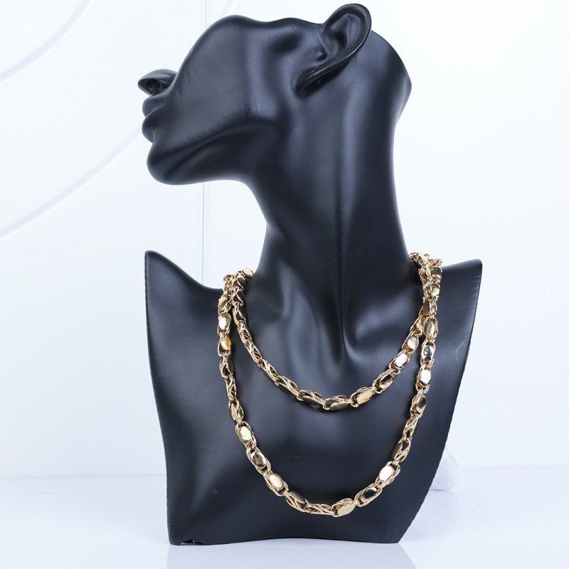 سلسال حلبي ذهبي طويل