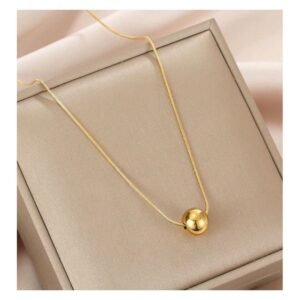 سلسال ذهبي بتصميم كرة