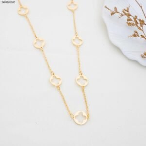 سلسال طويل - ماركة دائري لون ذهبي