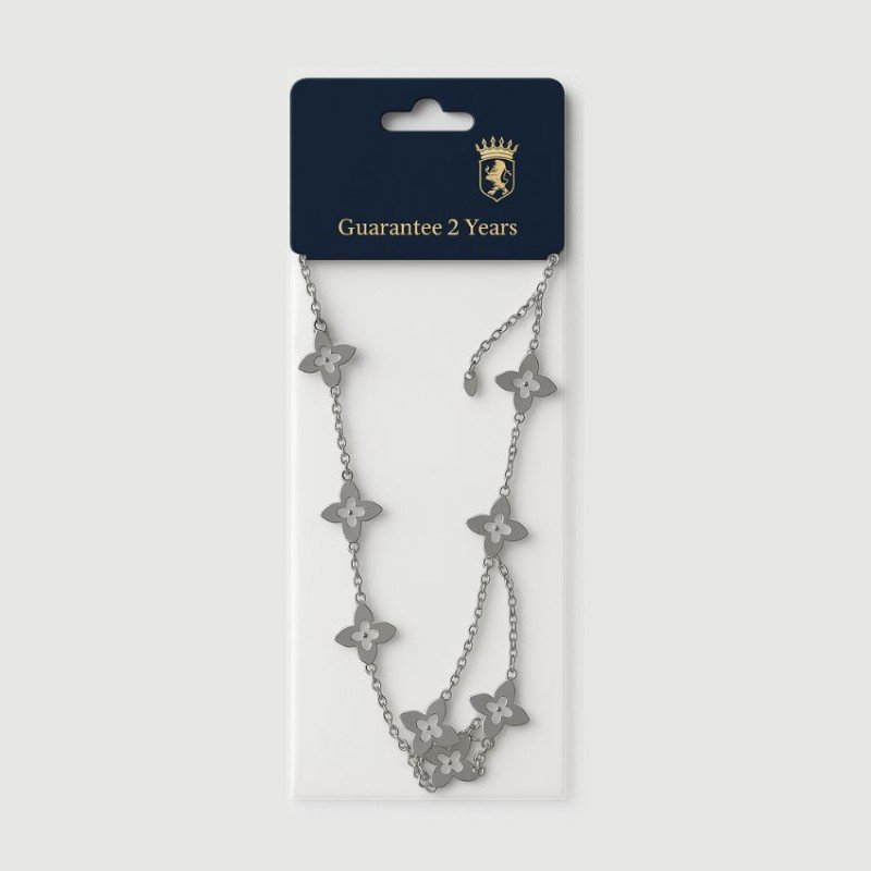 سلسال طويل - ماركة لون فضي