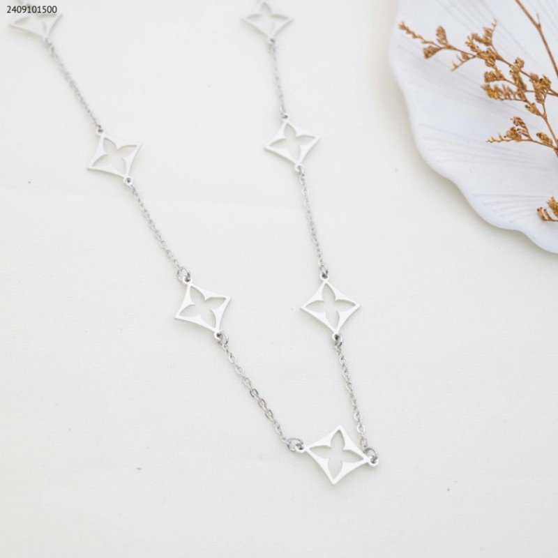 سلسال طويل - ماركة لون فضي