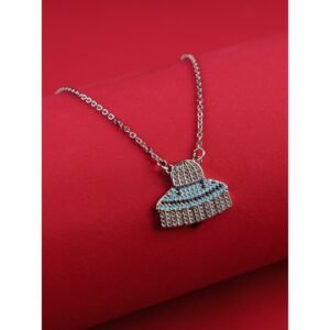 سلسال فضي زركون بتصميم قبة الصخرة