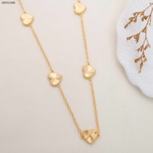 سلسال قلوب خمس تعليقات لون ذهبي