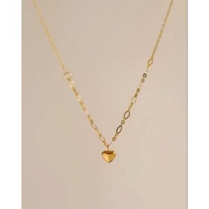 سلسال ناعم بتصميم قلب صغير ذهبي