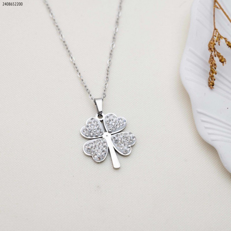 سلسال وردة البرسيم لون فضي