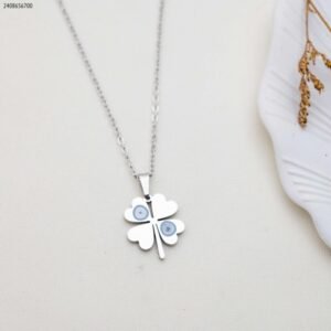 سلسال وردة البرسيم لون فضي