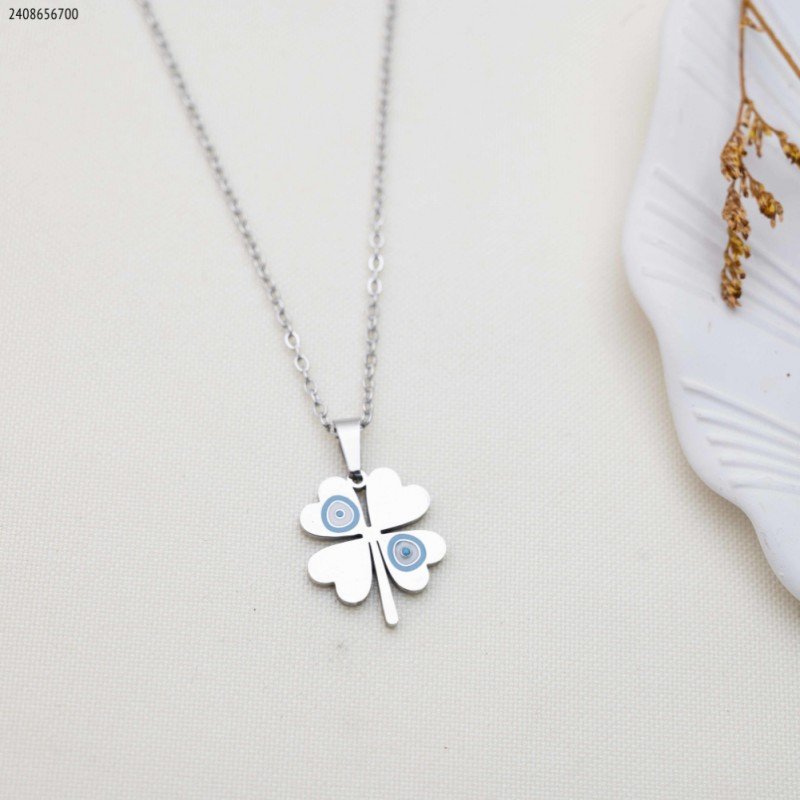 سلسال وردة البرسيم لون فضي