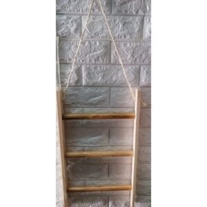 سلم بشاكير خشب 3 درجات