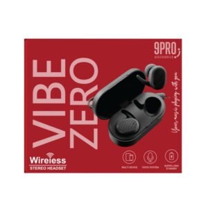 سماعات أذن لاسلكية من 9 برو لون رمادي- 9PRO TWS Vibe Zero